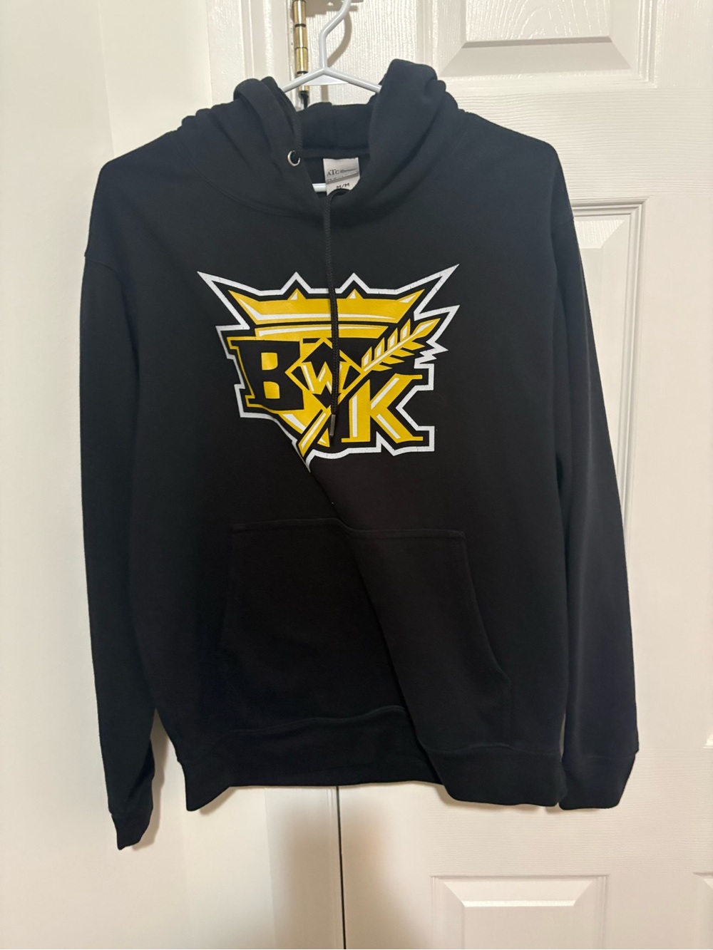 TC Black Crewneck Sweatshirt with Yellow and White BK Crest